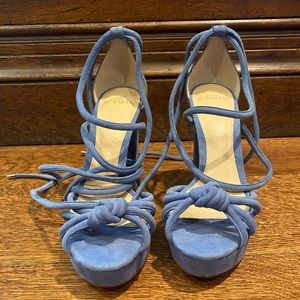 Alexandre Birman Blue Heels size 7